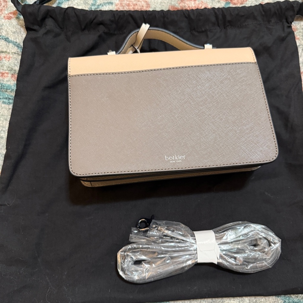 Botkier New York Neutral Colorblock Crossbody Bag - Picture 5 of 9